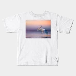 Sunset Heron Kids T-Shirt